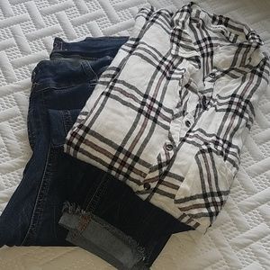 Plaid Flannel Button Up